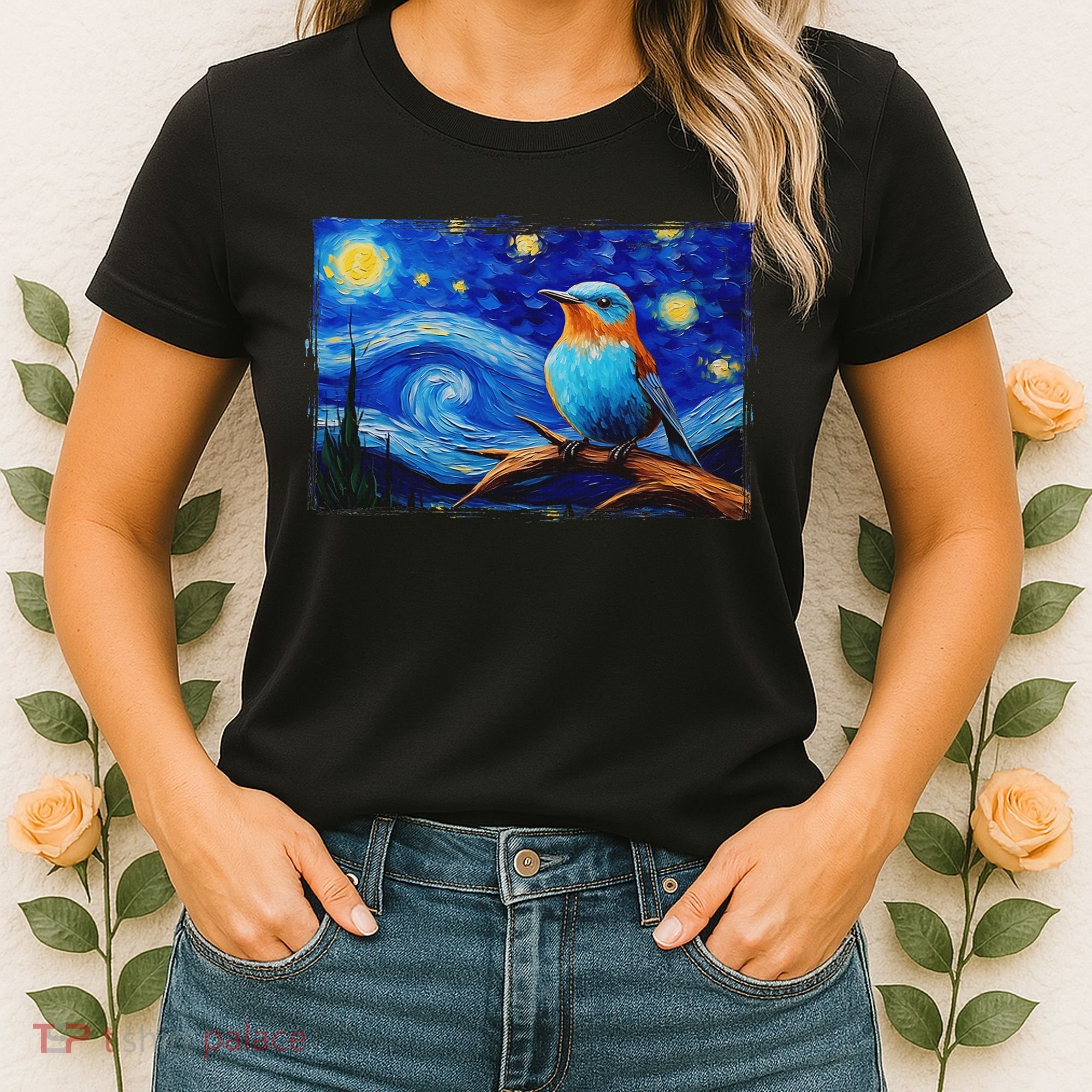 Patience Bluebird Of Happiness Blue Bird Eastern Bluebird Women's T-Shirt