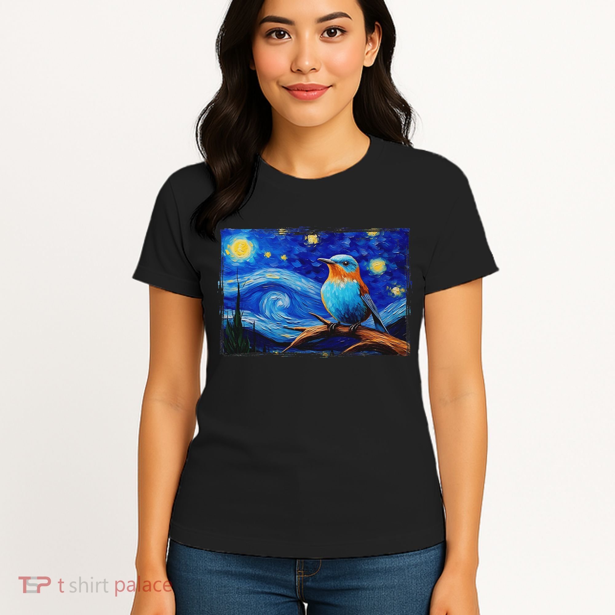 Patience Bluebird Of Happiness Blue Bird Eastern Bluebird Women's T-Shirt