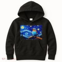 Patience Bluebird Of Happiness Blue Bird Eastern Bluebird Kids Hoodie thumb 0