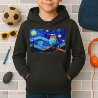Patience Bluebird Of Happiness Blue Bird Eastern Bluebird Kids Hoodie thumb 2