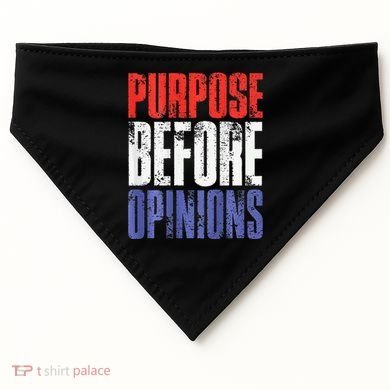 Purpose Before Opinions Austin Theory Live USA-Made Doggie Bandana