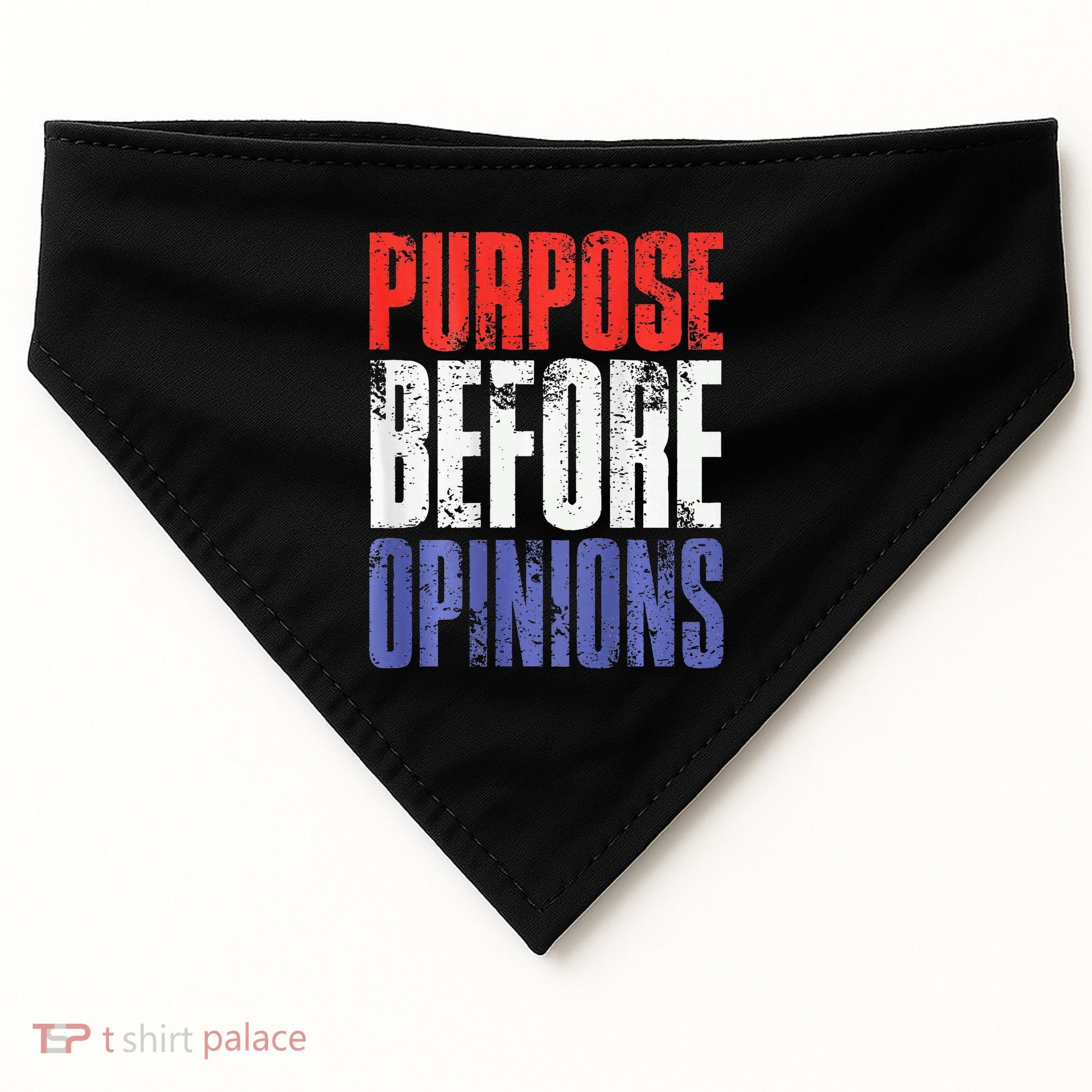 Purpose Before Opinions Austin Theory Live USA-Made Doggie Bandana