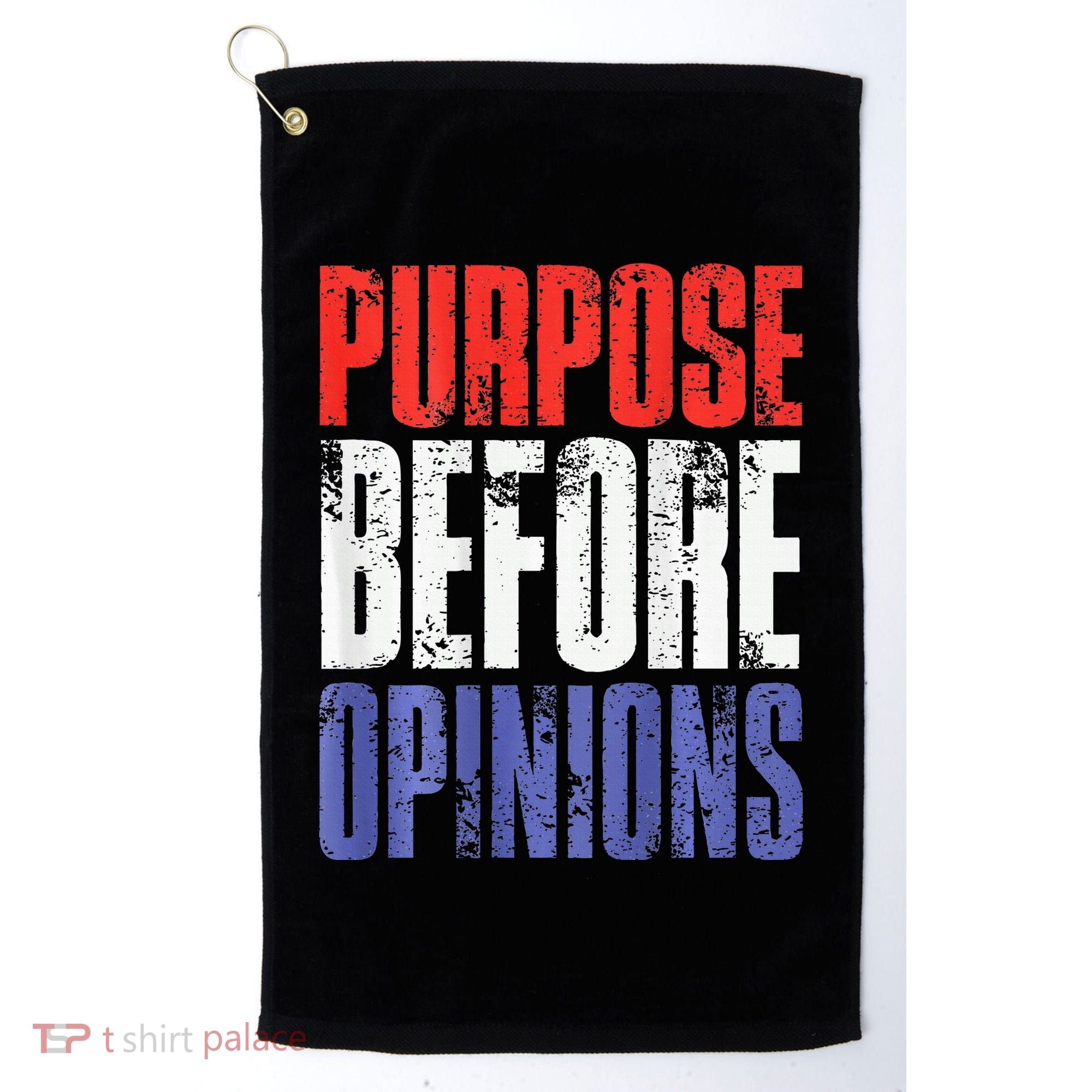 Purpose Before Opinions Austin Theory Live Golf Towel