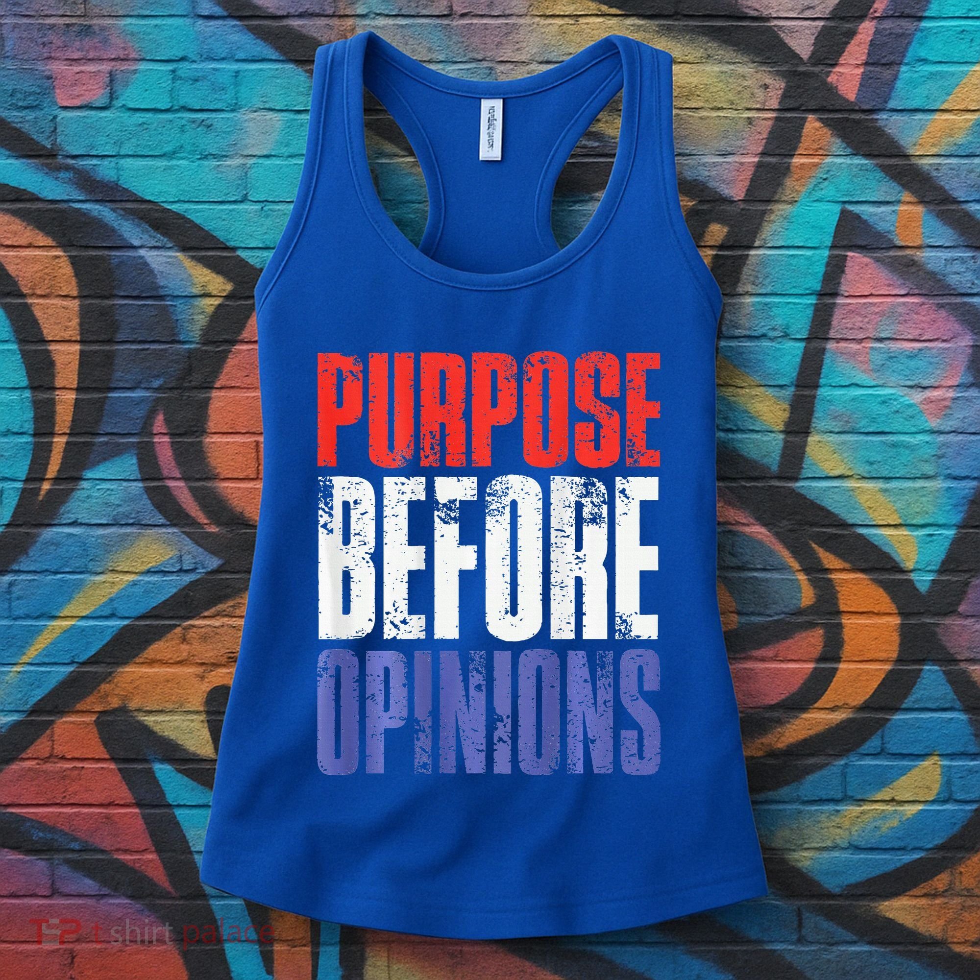 Purpose Before Opinions Austin Theory Live Women's Tank Top