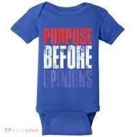Purpose Before Opinions Austin Theory Live Baby Bodysuit thumb 0