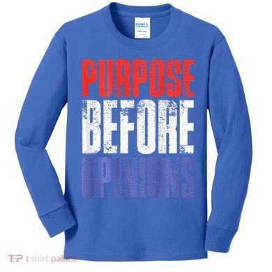 Purpose Before Opinions Austin Theory Live Kids Long Sleeve Shirt