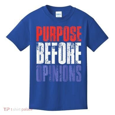 Purpose Before Opinions Austin Theory Live Kids T-Shirt