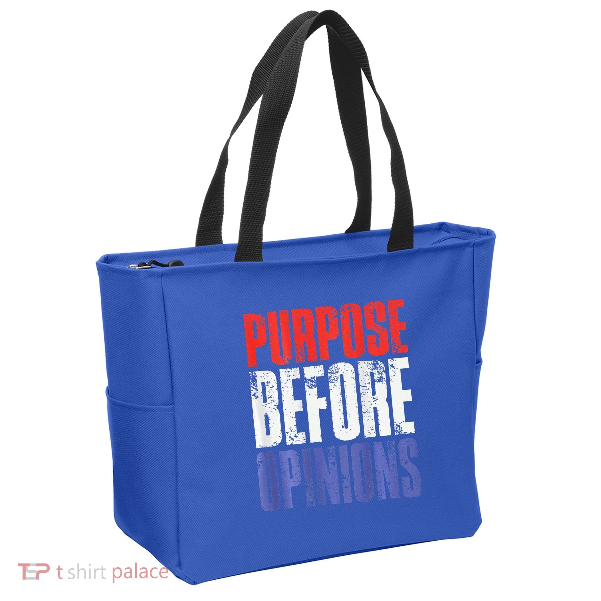 Purpose Before Opinions Austin Theory Live Tote Bag