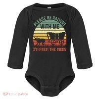 Please Be Patient With Me IM From The 1900S Baby Long Sleeve Bodysuit thumb 0