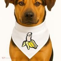 Penis Banana USA-Made Doggie Bandana thumb 1