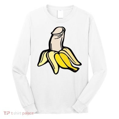 Penis Banana Long Sleeve Shirt