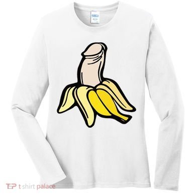 Penis Banana Women's Long Sleeve Shirt