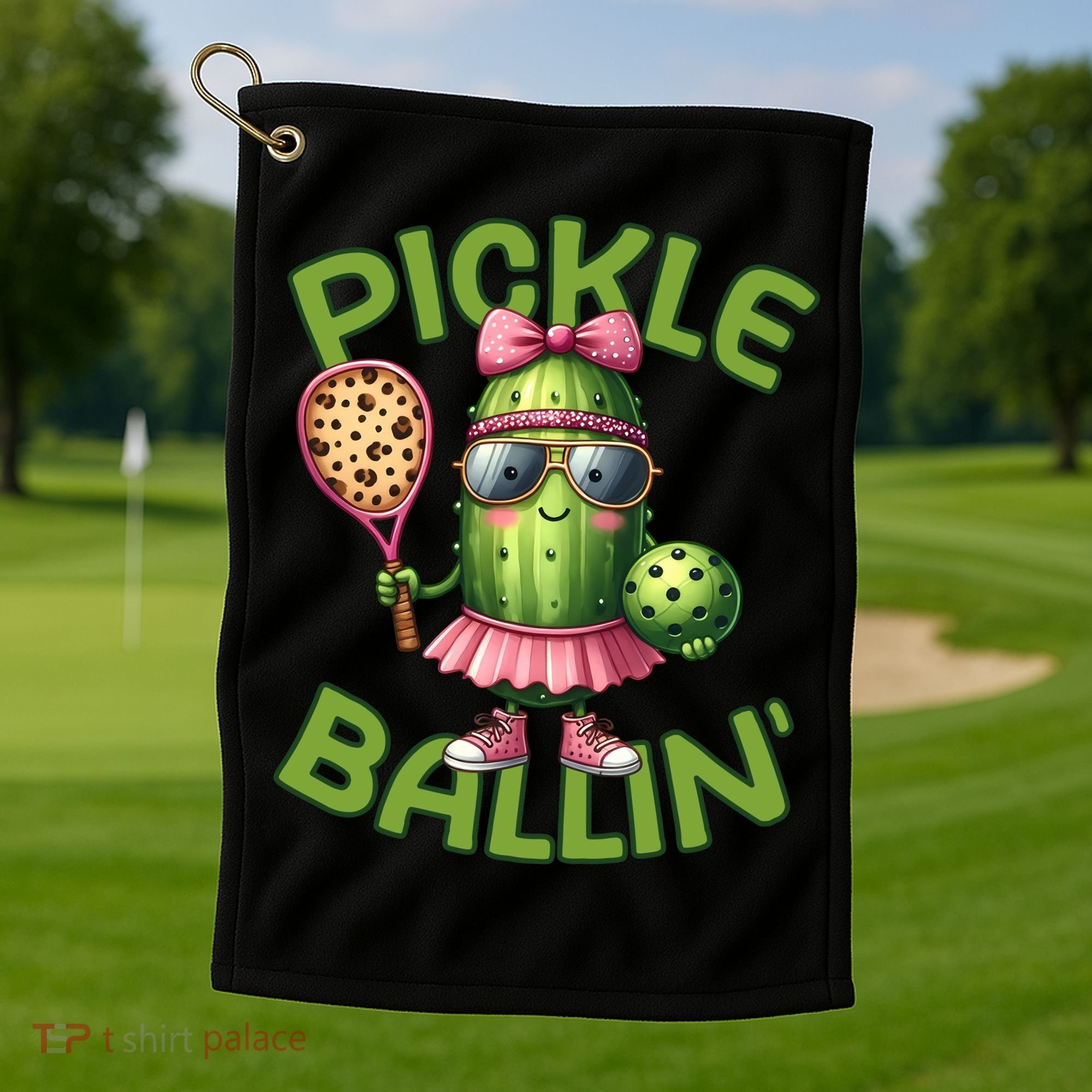 Pickle Ballin Pickleball Dink This Golf Towel