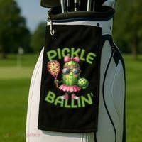 Pickle Ballin Pickleball Dink This Golf Towel thumb 2