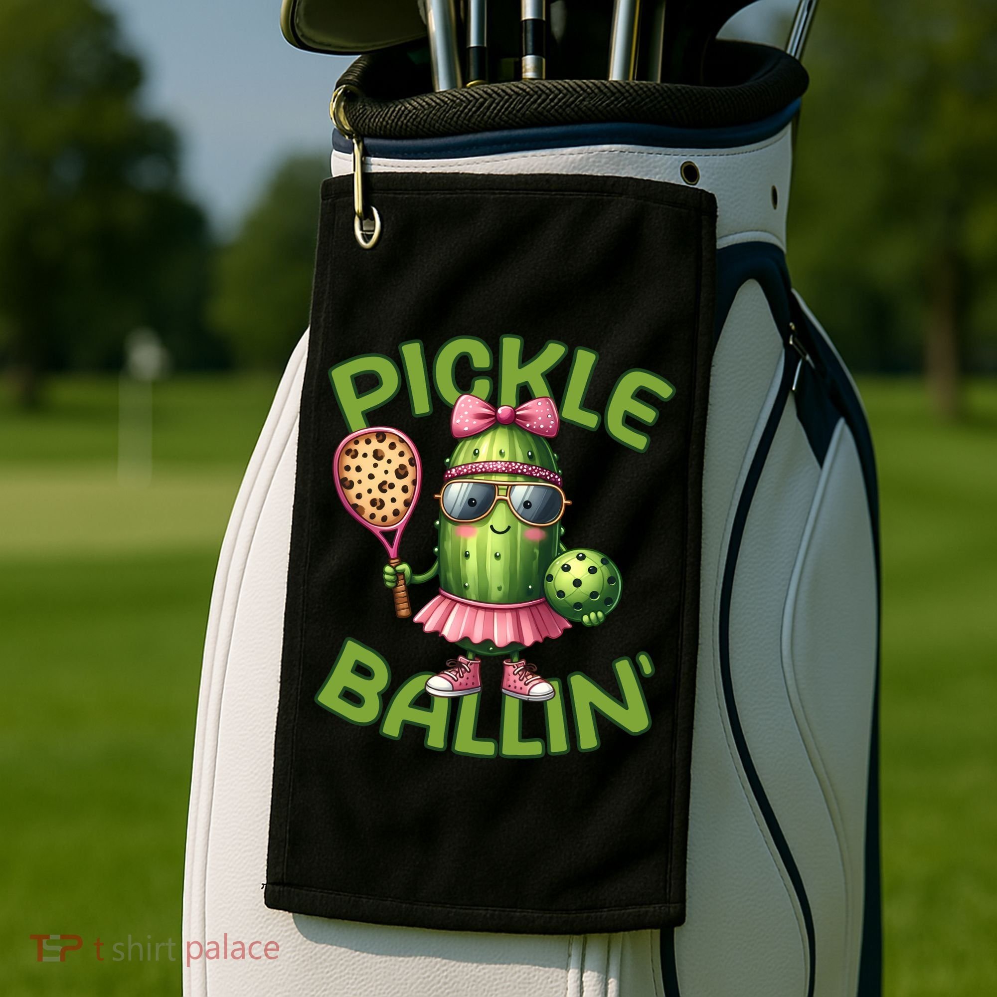 Pickle Ballin Pickleball Dink This Golf Towel