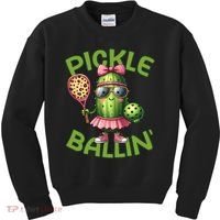 Pickle Ballin Pickleball Dink This Kids Sweatshirt thumb 0