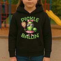 Pickle Ballin Pickleball Dink This Kids Hoodie thumb 3