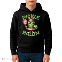 Pickle Ballin Pickleball Dink This Kids Hoodie thumb 4