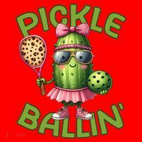 Pickle Ballin Pickleball Dink This Santa Hat thumb 1