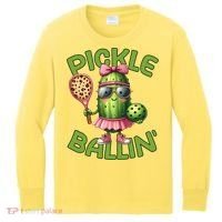 Pickle Ballin Pickleball Dink This Kids Long Sleeve Shirt thumb 0