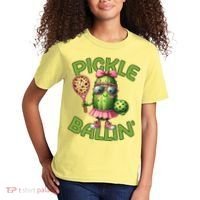 Pickle Ballin Pickleball Dink This Kids T-Shirt thumb 2
