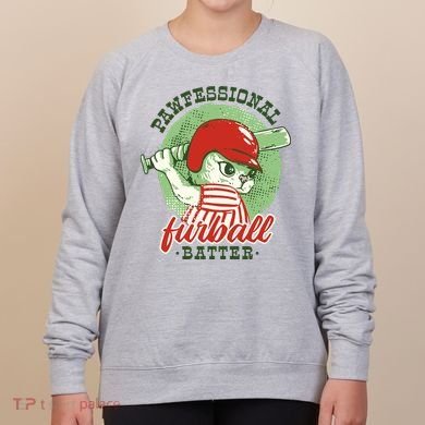 Professional Baseball Player Cat Cute Women's Sweatshirt