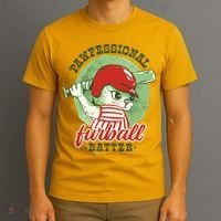 Professional Baseball Player Cat Cute T-Shirt thumb 3