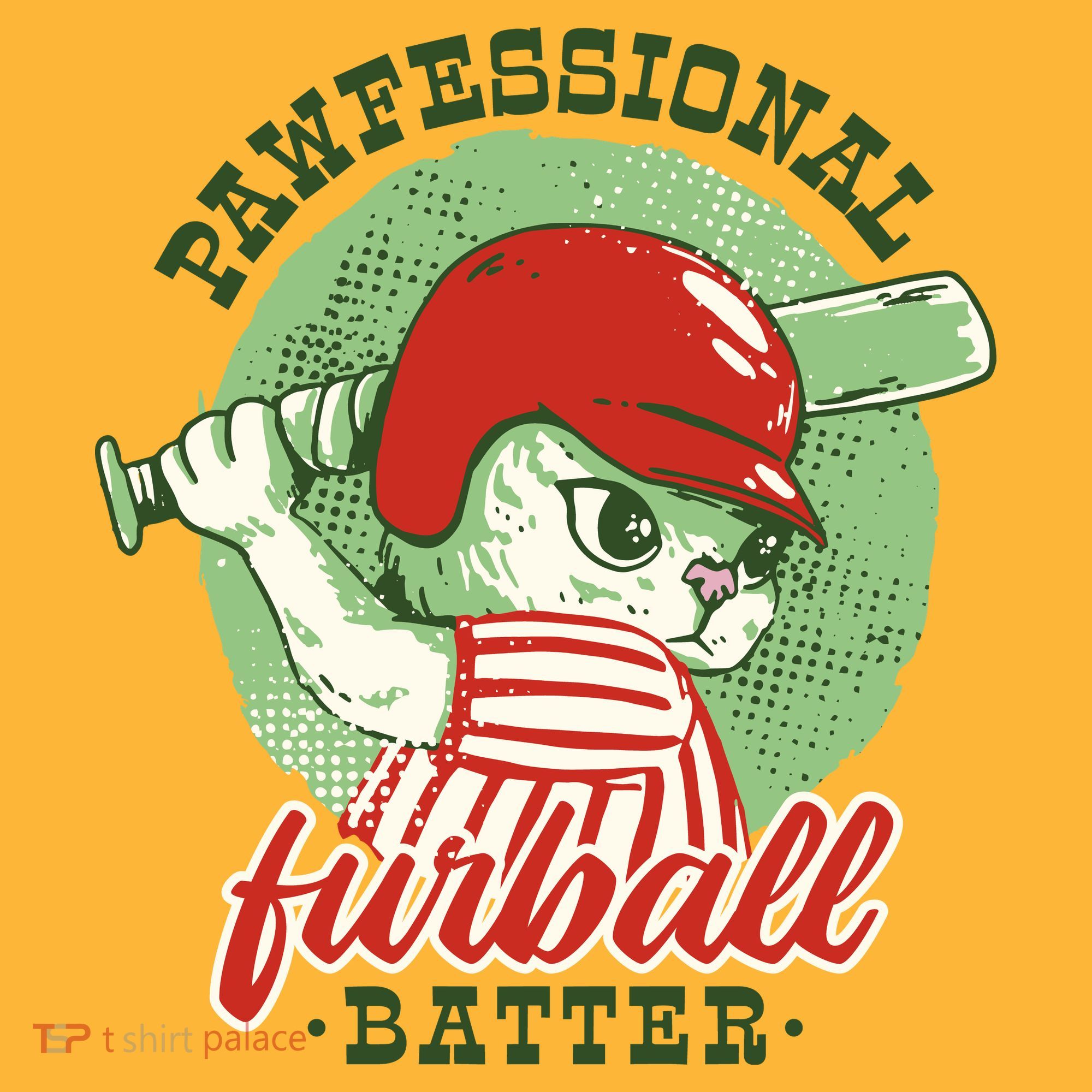 Professional Baseball Player Cat Cute Hat