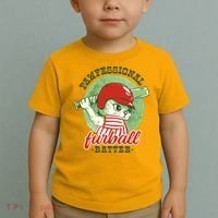 Professional Baseball Player Cat Cute Toddler T-Shirt thumb 2