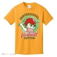 Professional Baseball Player Cat Cute Kids T-Shirt thumb 0