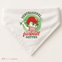 Professional Baseball Player Cat Cute USA-Made Doggie Bandana thumb 0