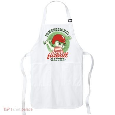 Professional Baseball Player Cat Cute Apron