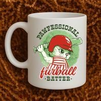 Professional Baseball Player Cat Cute Coffee Mug thumb 2