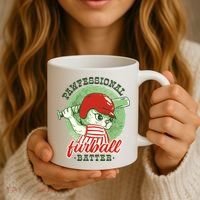 Professional Baseball Player Cat Cute Coffee Mug thumb 3