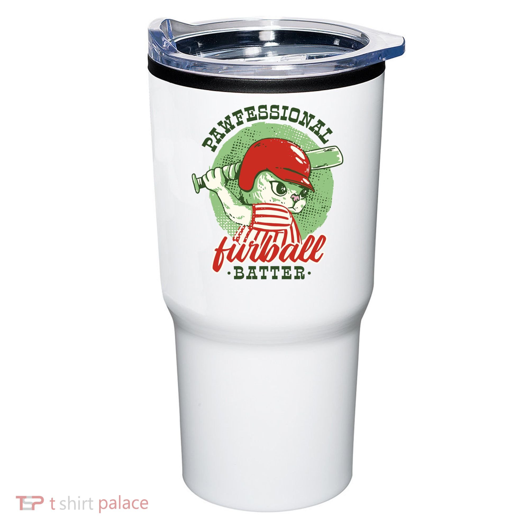 Professional Baseball Player Cat Cute Tumbler