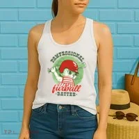 Professional Baseball Player Cat Cute Women's Tank Top thumb 2