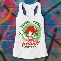 Professional Baseball Player Cat Cute Women's Tank Top thumb 3