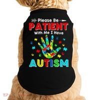 Please Be Patient With Me I Have Autism Doggie Tank thumb 0