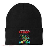 Please Be Patient With Me I Have Autism Beanie thumb 0