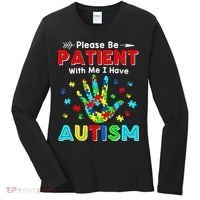 Please Be Patient With Me I Have Autism Women's Long Sleeve Shirt thumb 0