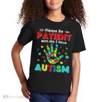 Please Be Patient With Me I Have Autism Kids T-Shirt thumb 2