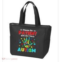 Please Be Patient With Me I Have Autism Tote Bag thumb 3
