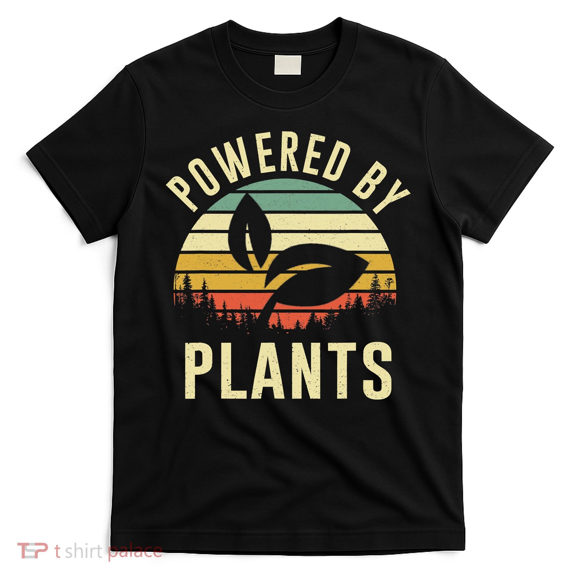 Powered By Plants Vintage Vegetarian By Vegan Diet T-Shirt