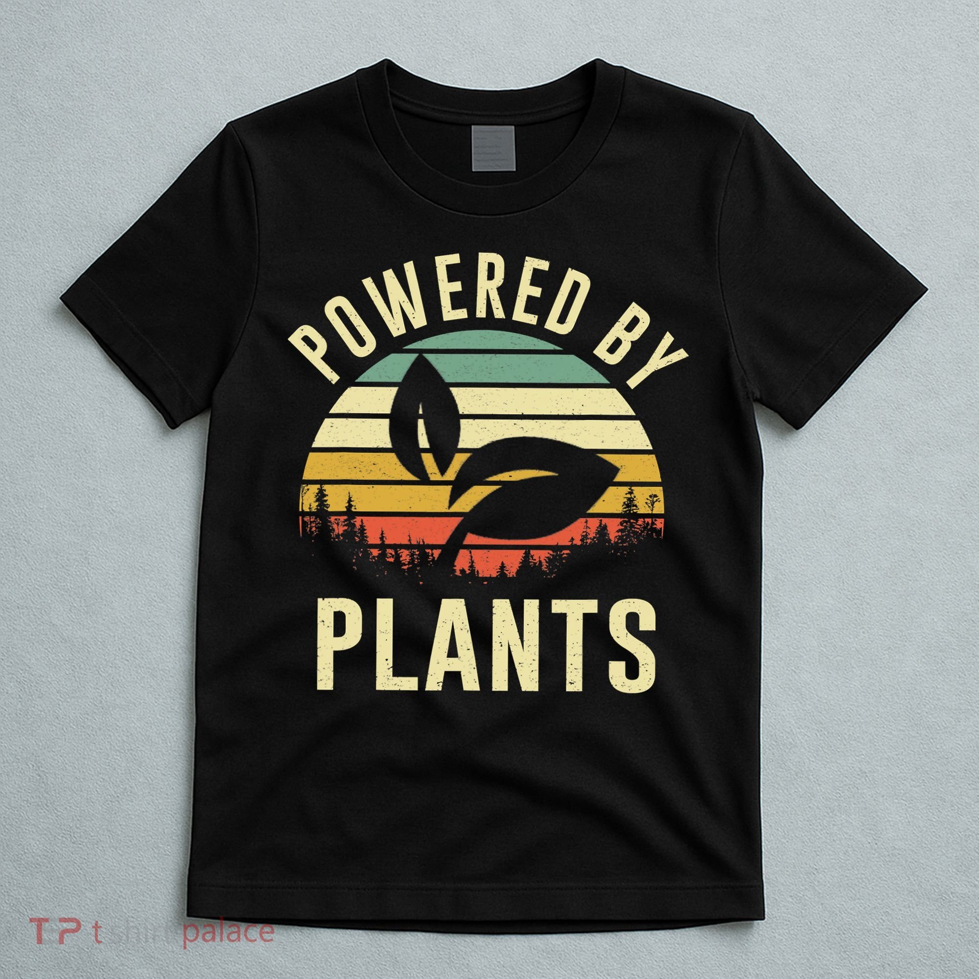 Powered By Plants Vintage Vegetarian By Vegan Diet T-Shirt