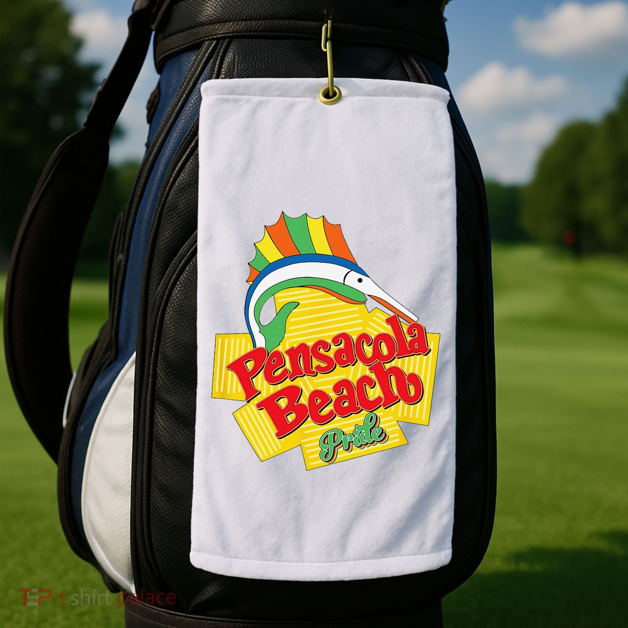 Pensacola Beach Pride Golf Towel