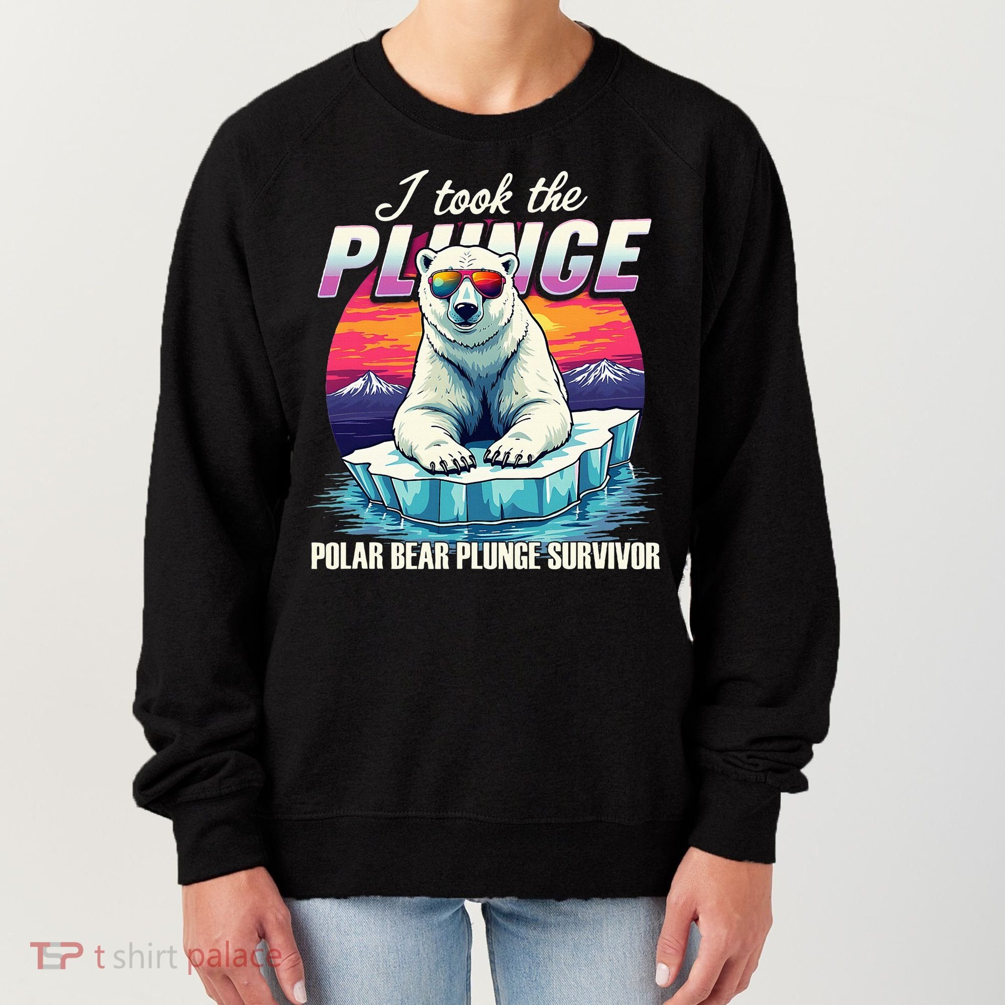 Polar Bear Plunge Survivor Fun Winter Adventurers Apparel Women's Sweatshirt