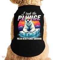 Polar Bear Plunge Survivor Fun Winter Adventurers Apparel Doggie Tank thumb 0