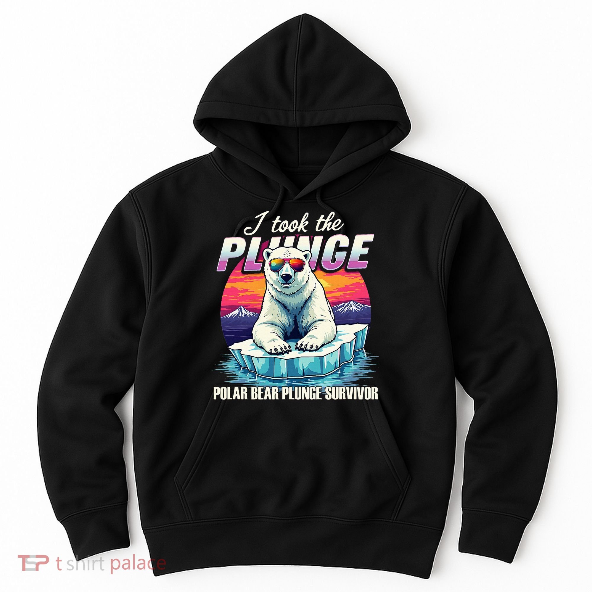 Polar Bear Plunge Survivor Fun Winter Adventurers Apparel Hoodie