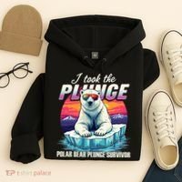 Polar Bear Plunge Survivor Fun Winter Adventurers Apparel Hoodie thumb 4
