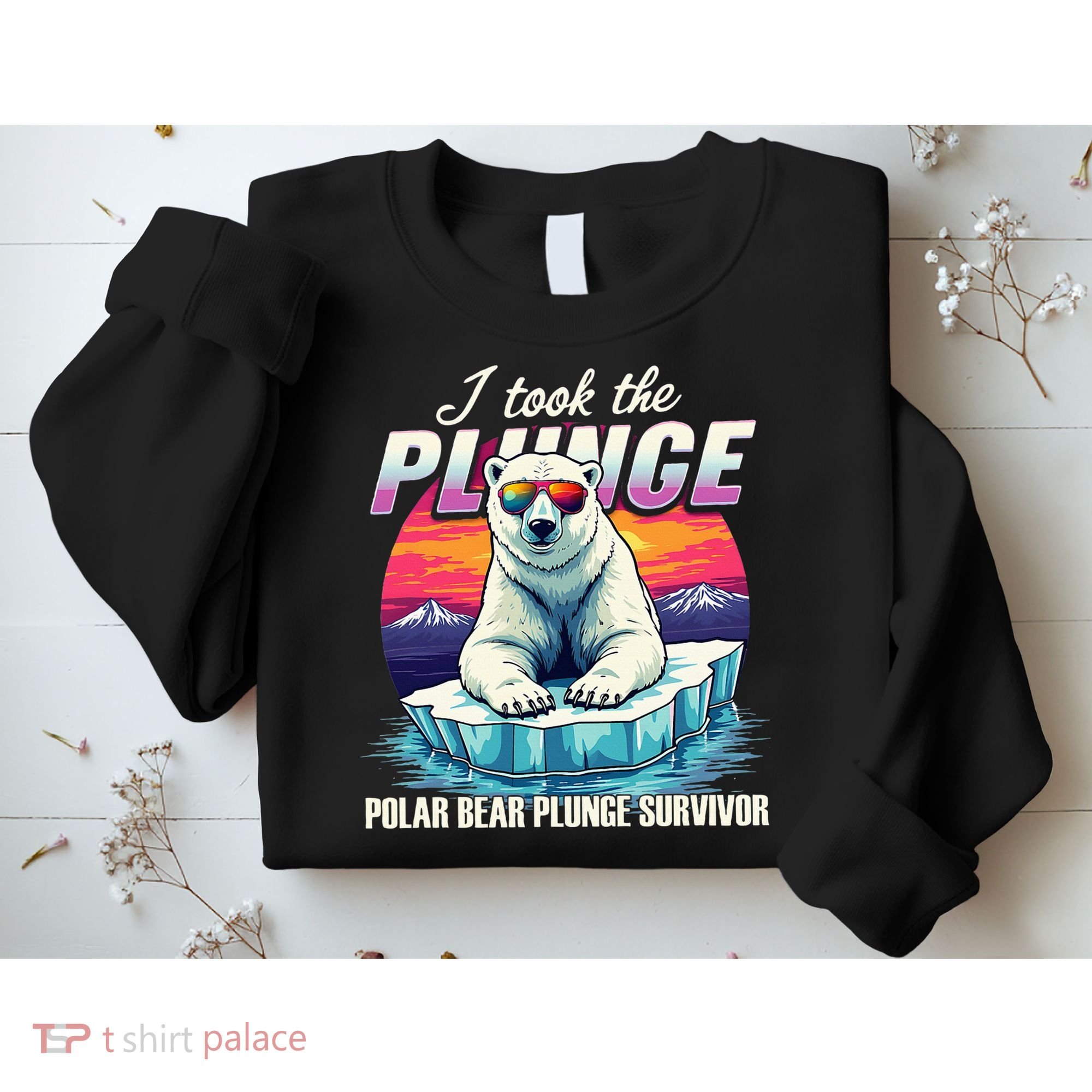 Polar Bear Plunge Survivor Fun Winter Adventurers Apparel Sweatshirt